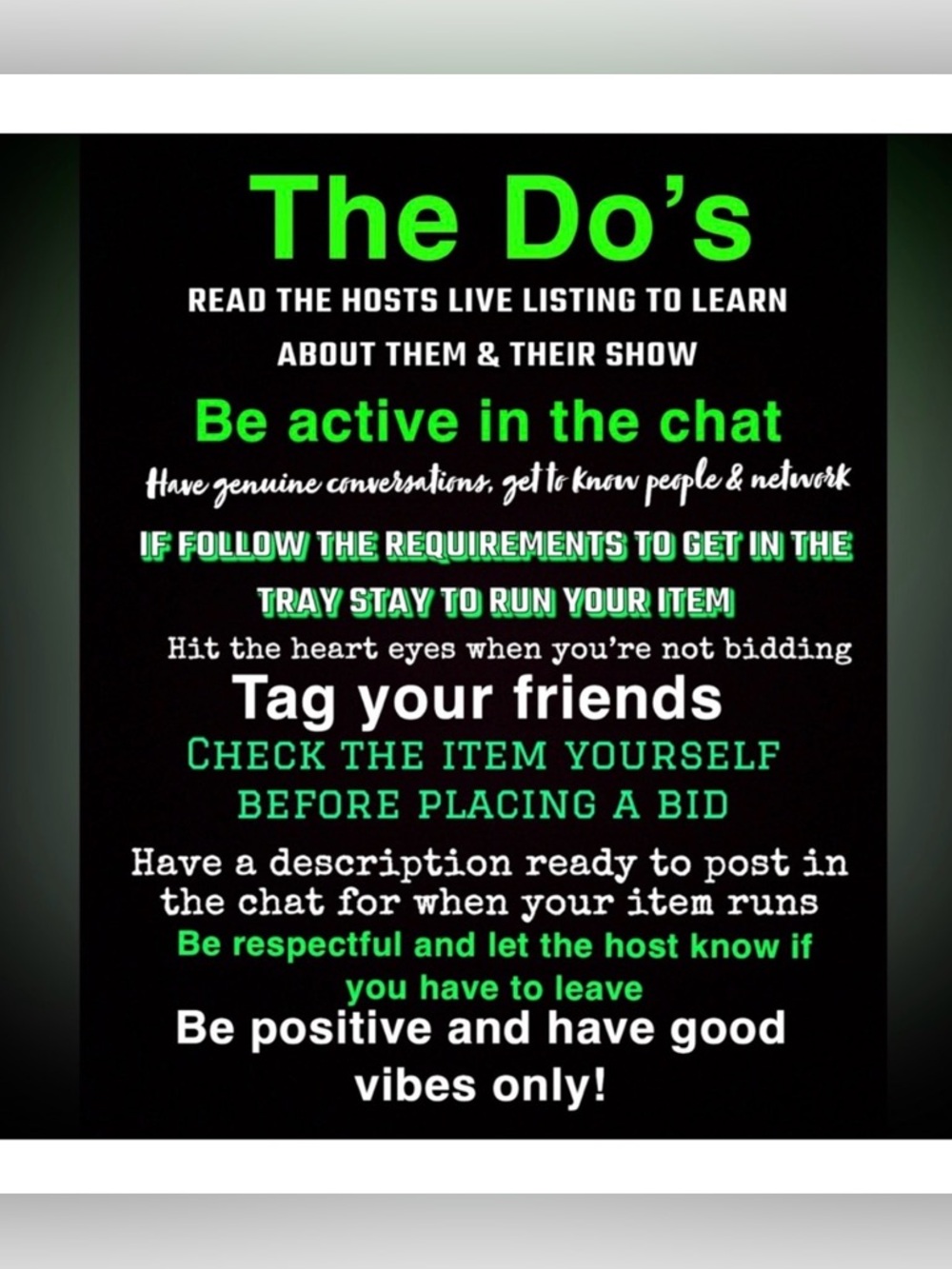 ✨Please Read if participating in my live shows✨ - Picture 5 of 7